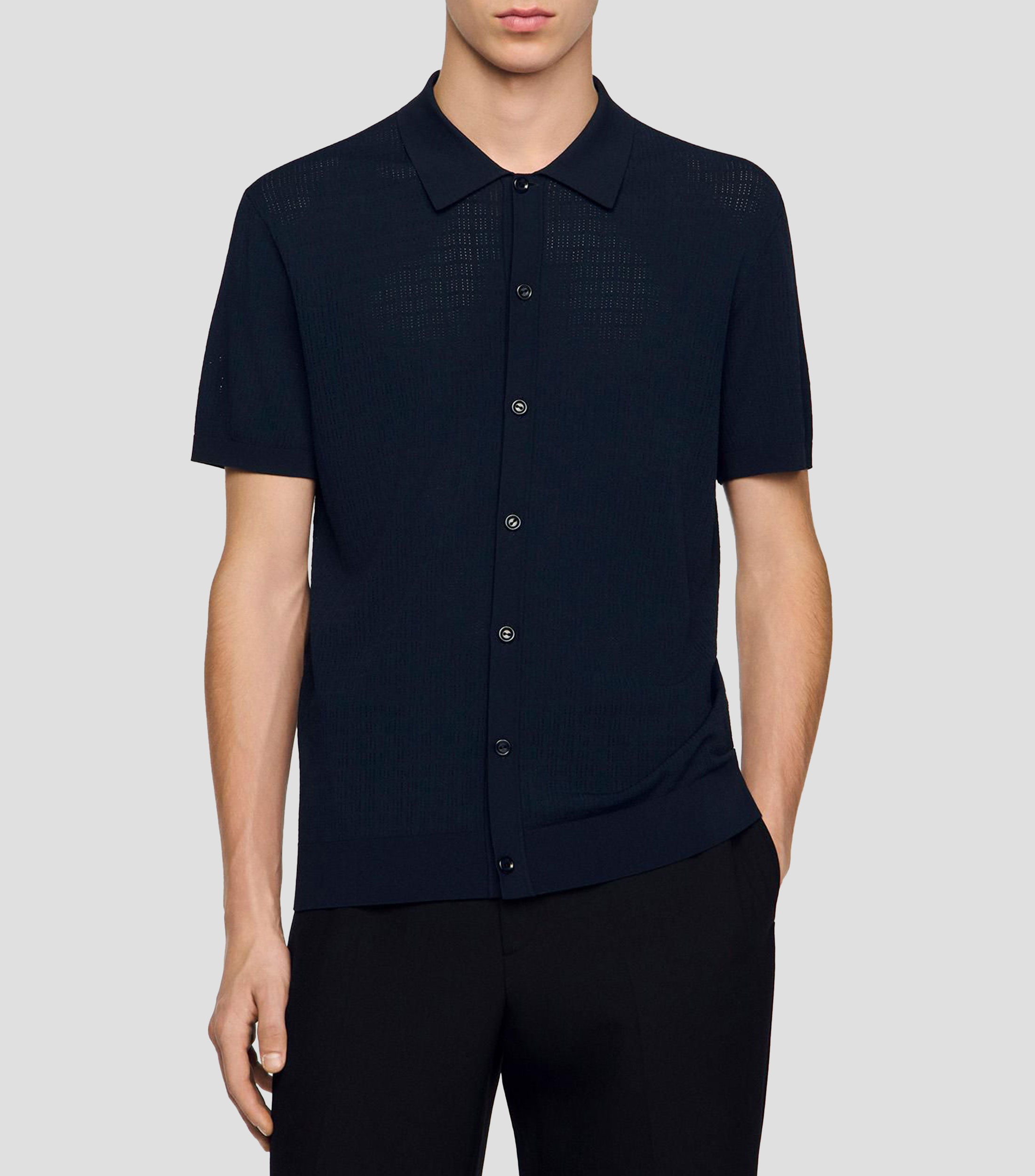 Camisa Lisa Manga corta SS26 Chemise Hombre